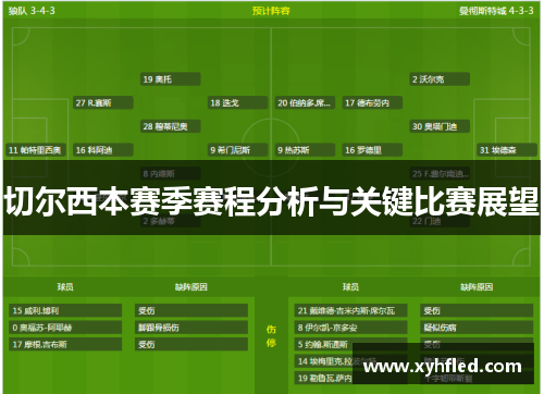 切尔西本赛季赛程分析与关键比赛展望